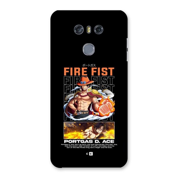 Fire Fist Ace Back Case for LG G6