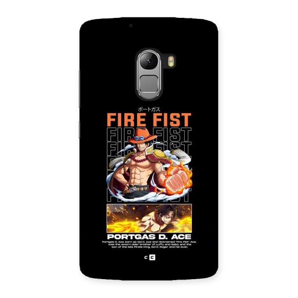 Fire Fist Ace Back Case for Lenovo K4 Note