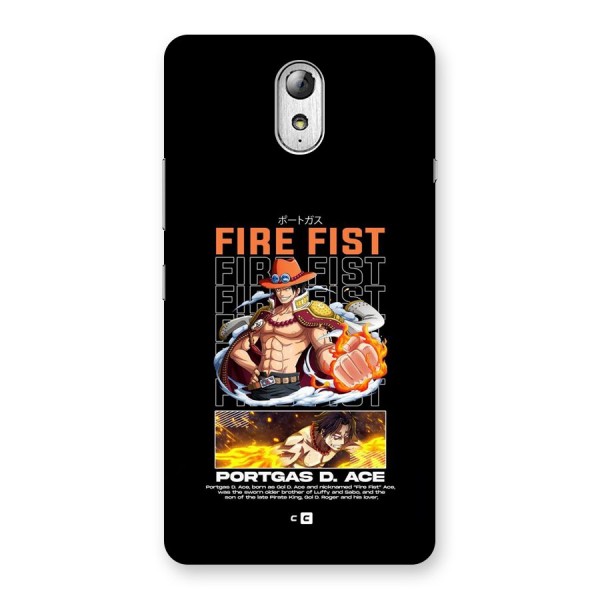 Fire Fist Ace Back Case for Lenovo Vibe P1M