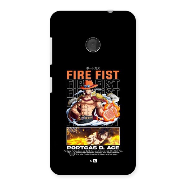 Fire Fist Ace Back Case for Lumia 530