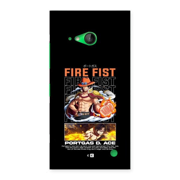 Fire Fist Ace Back Case for Lumia 730