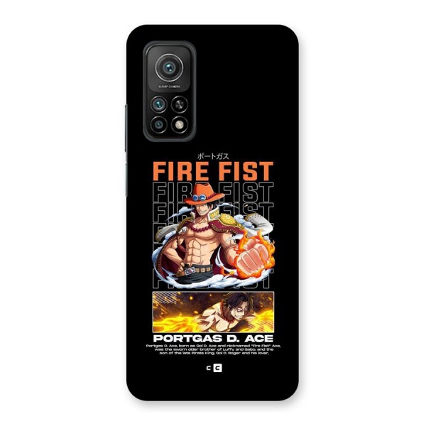 Fire Fist Ace Back Case for Mi 10T 5G