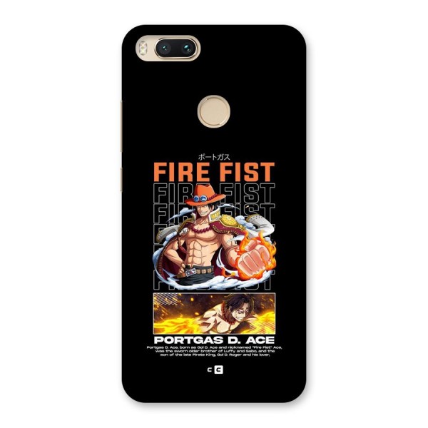 Fire Fist Ace Back Case for Mi A1