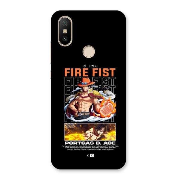 Fire Fist Ace Back Case for Mi A2