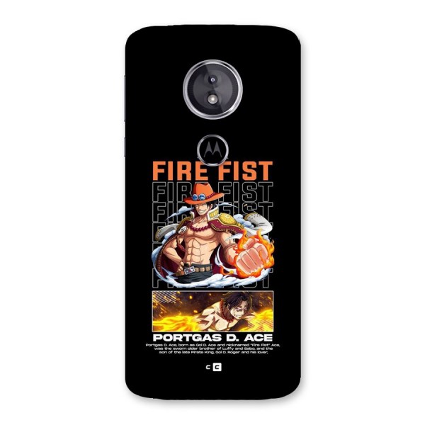 Fire Fist Ace Back Case for Moto E5