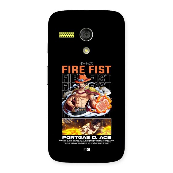 Fire Fist Ace Back Case for Moto G