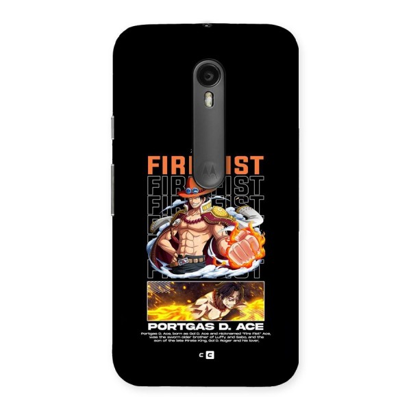 Fire Fist Ace Back Case for Moto G3