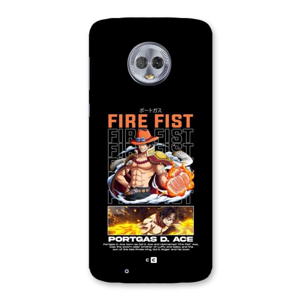 Fire Fist Ace Back Case for Moto G6