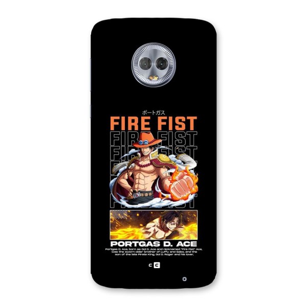 Fire Fist Ace Back Case for Moto G6 Plus