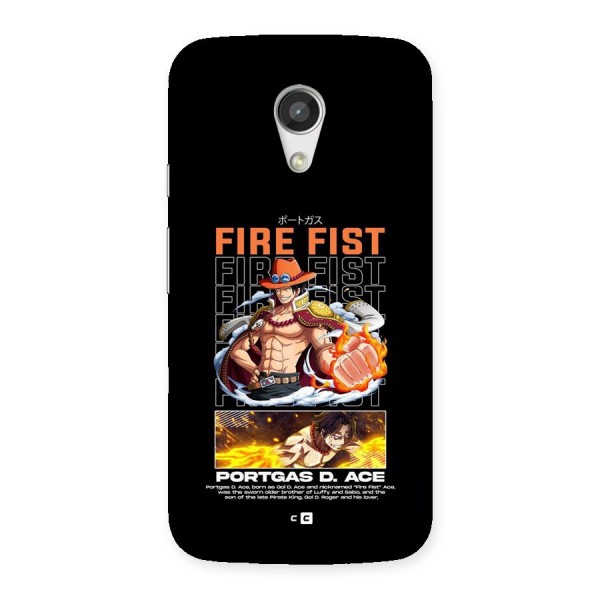 Fire Fist Ace Back Case for Moto G 2nd Gen