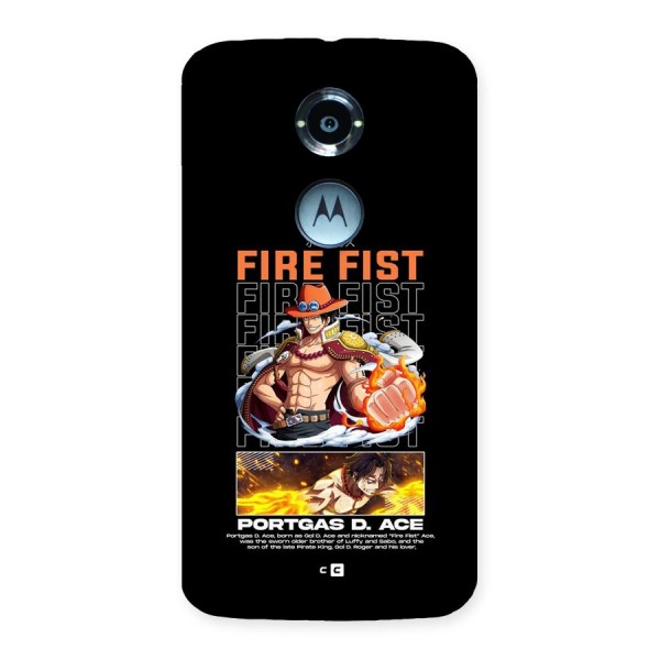 Fire Fist Ace Back Case for Moto X2