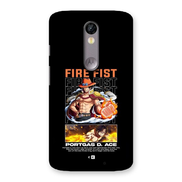 Fire Fist Ace Back Case for Moto X Force