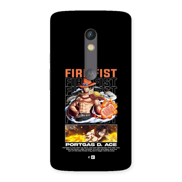 Fire Fist Ace Back Case for Moto X Play