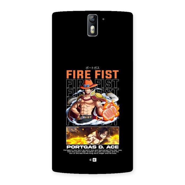 Fire Fist Ace Back Case for OnePlus One