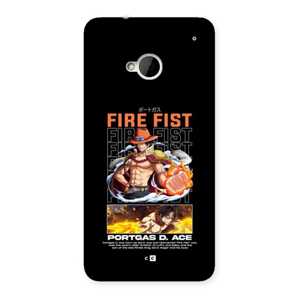 Fire Fist Ace Back Case for One M7 (Single Sim)