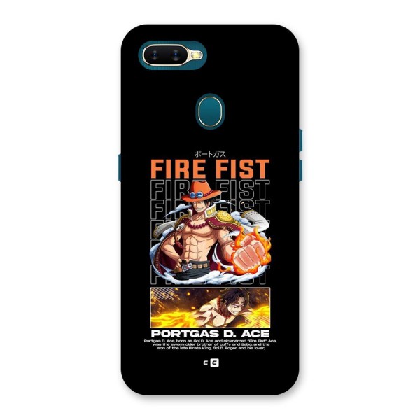 Fire Fist Ace Back Case for Oppo A12