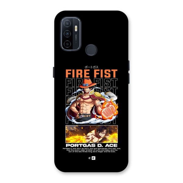 Fire Fist Ace Back Case for Oppo A32