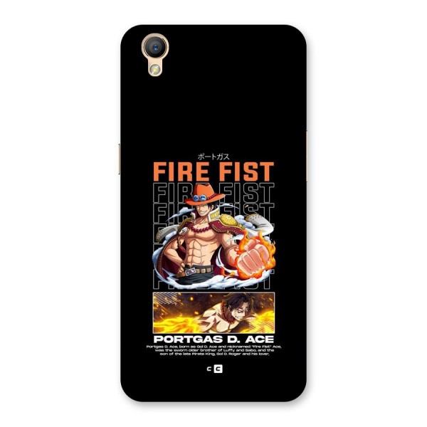 Fire Fist Ace Back Case for Oppo A37