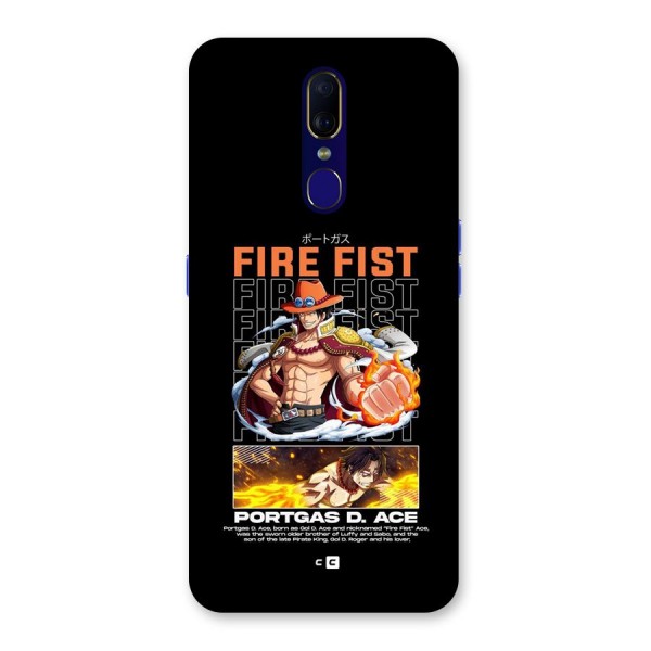 Fire Fist Ace Back Case for Oppo A9