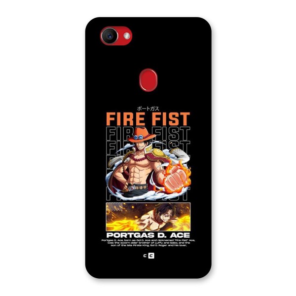 Fire Fist Ace Back Case for Oppo F7