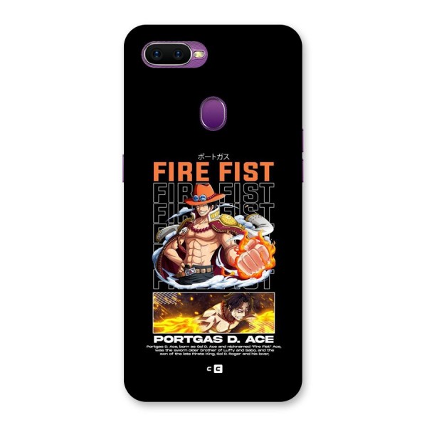 Fire Fist Ace Back Case for Oppo F9