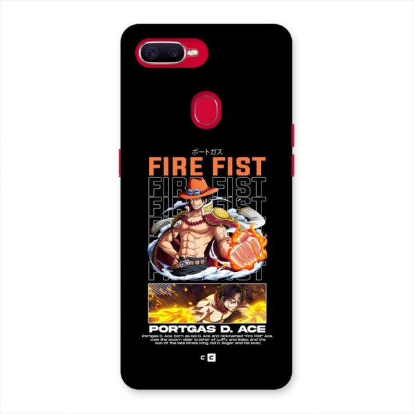 Fire Fist Ace Back Case for Oppo F9 Pro