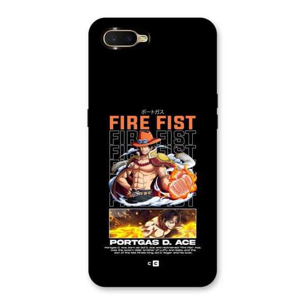 Fire Fist Ace Back Case for Oppo K1