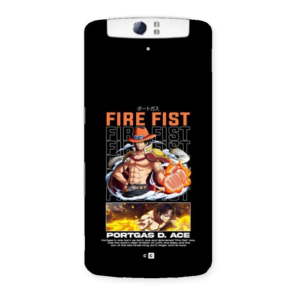 Fire Fist Ace Back Case for Oppo N1