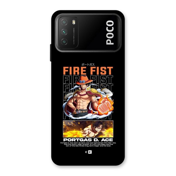 Fire Fist Ace Back Case for Poco M3