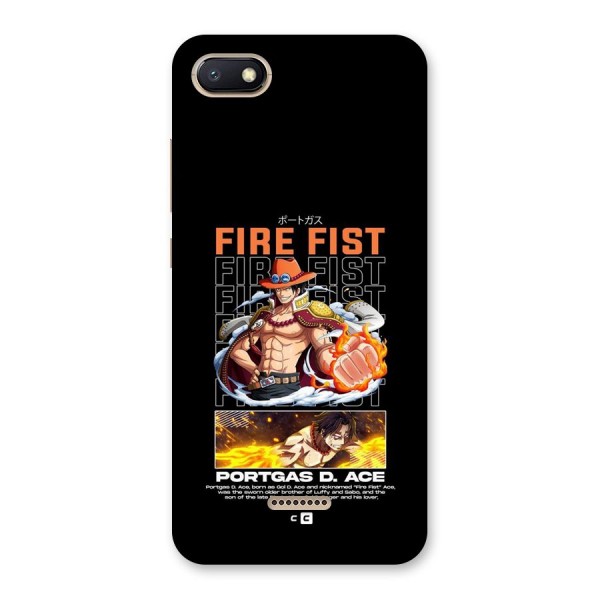 Fire Fist Ace Back Case for Redmi 6A
