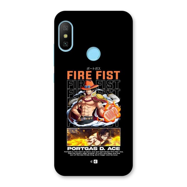 Fire Fist Ace Back Case for Redmi 6 Pro