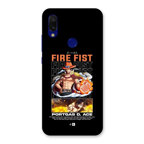 Fire Fist Ace Back Case for Redmi 7