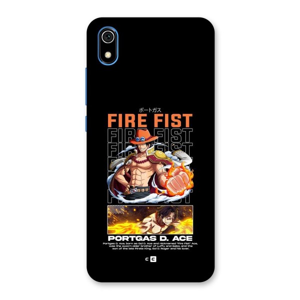 Fire Fist Ace Back Case for Redmi 7A