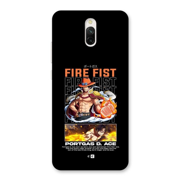 Fire Fist Ace Back Case for Redmi 8A Dual