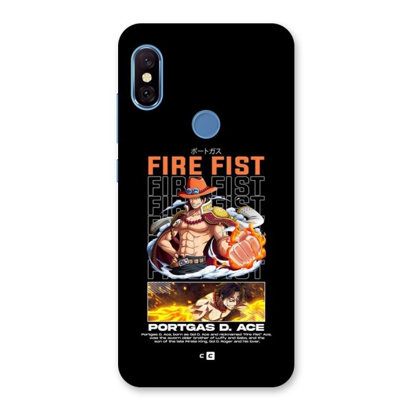 Fire Fist Ace Back Case for Redmi Note 6 Pro