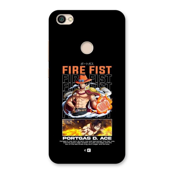 Fire Fist Ace Back Case for Redmi Y1 2017