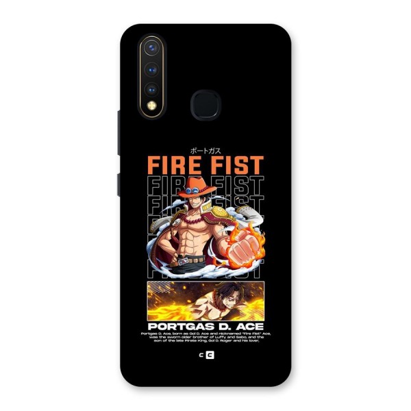Fire Fist Ace Back Case for Vivo Y19