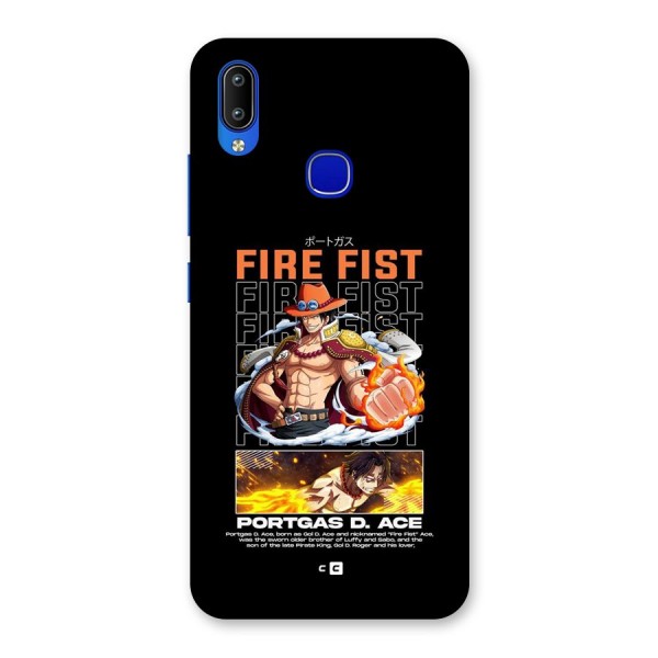 Fire Fist Ace Back Case for Vivo Y91