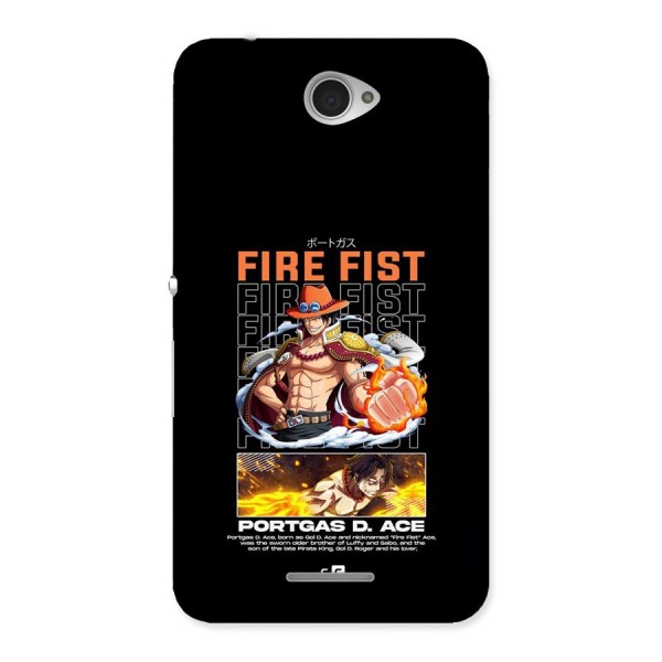 Fire Fist Ace Back Case for Xperia E4