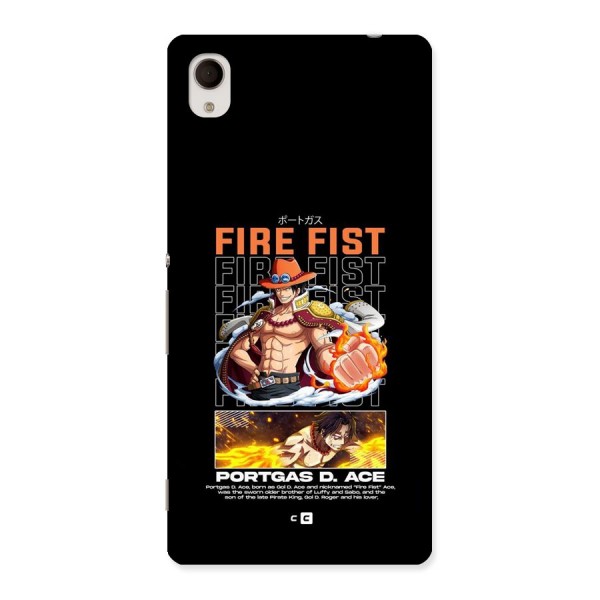 Fire Fist Ace Back Case for Xperia M4
