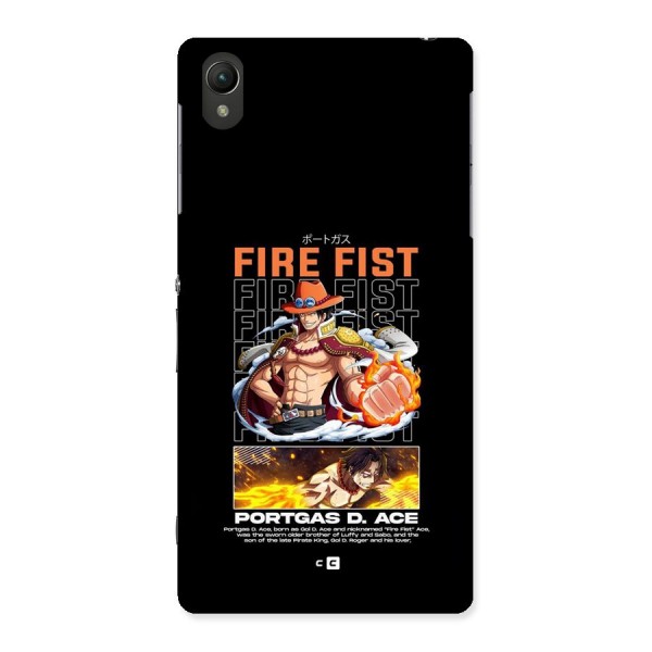 Fire Fist Ace Back Case for Xperia Z2