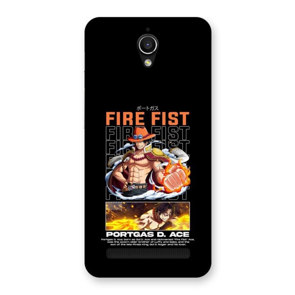 Fire Fist Ace Back Case for Zenfone Go