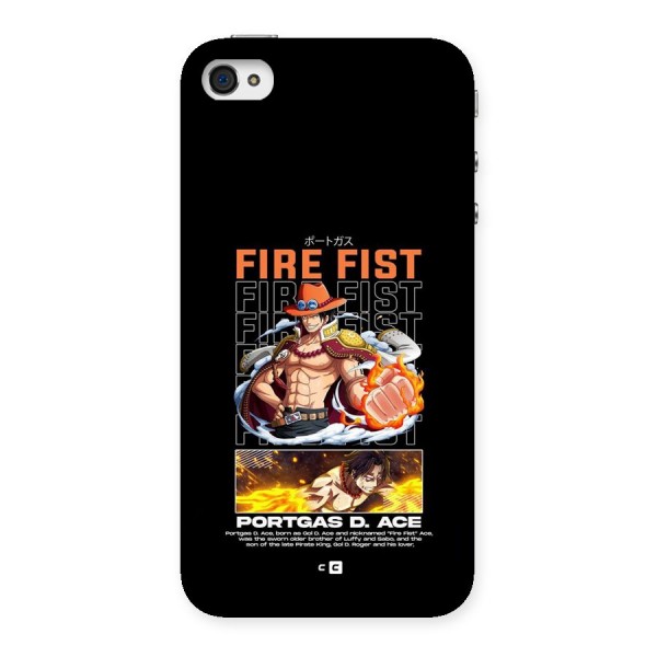 Fire Fist Ace Back Case for iPhone 4 4s