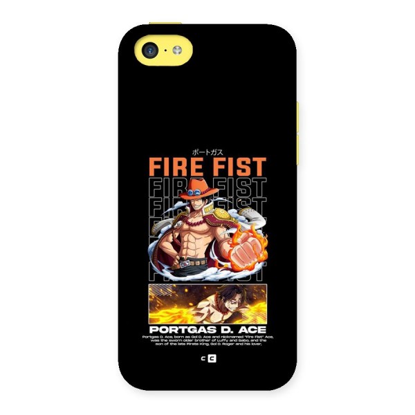 Fire Fist Ace Back Case for iPhone 5C