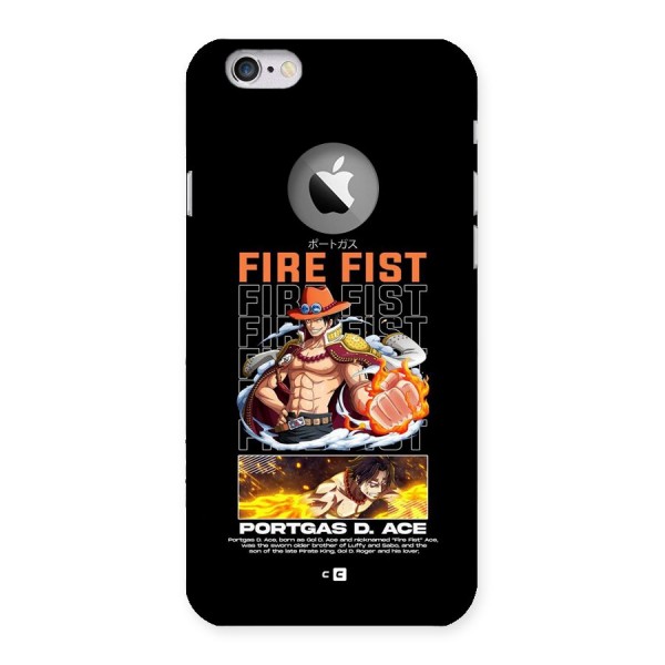 Fire Fist Ace Back Case for iPhone 6 Logo Cut