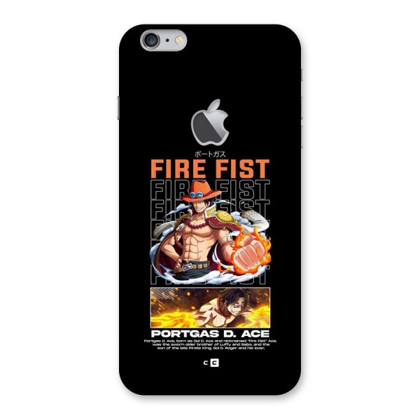 Fire Fist Ace Back Case for iPhone 6 Plus 6S Plus Logo Cut