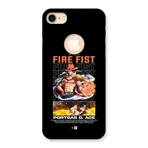 Fire Fist Ace Back Case for iPhone 7 Logo Cut