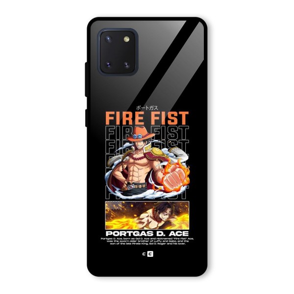 Fire Fist Ace Glass Back Case for Galaxy Note 10 Lite