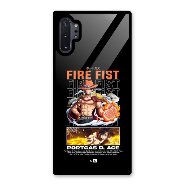 Fire Fist Ace Glass Back Case for Galaxy Note 10 Plus
