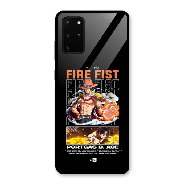 Fire Fist Ace Glass Back Case for Galaxy S20 Plus